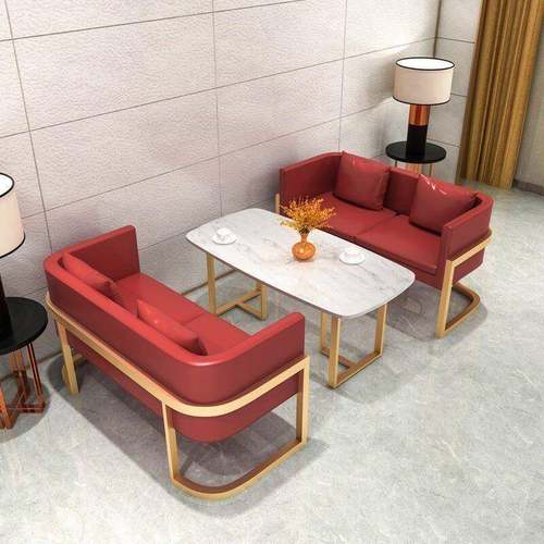 轻奢铁艺沙发简约咖啡厅酒吧休闲沙发桌椅北欧餐厅酒店洽谈沙发椅