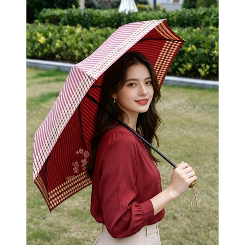日本出口文艺范实木复古雨伞