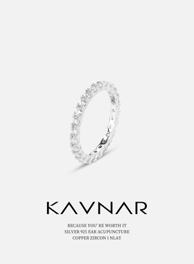 冷淡风韩式小众锆石细排戒可调节开口指环戒指女轻奢食指戒