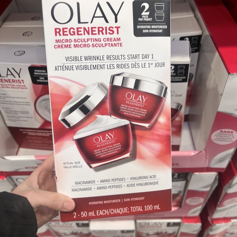 加拿大代购Olay玉兰油大红瓶抗皱保湿新生塑颜金纯面霜50ml*2瓶