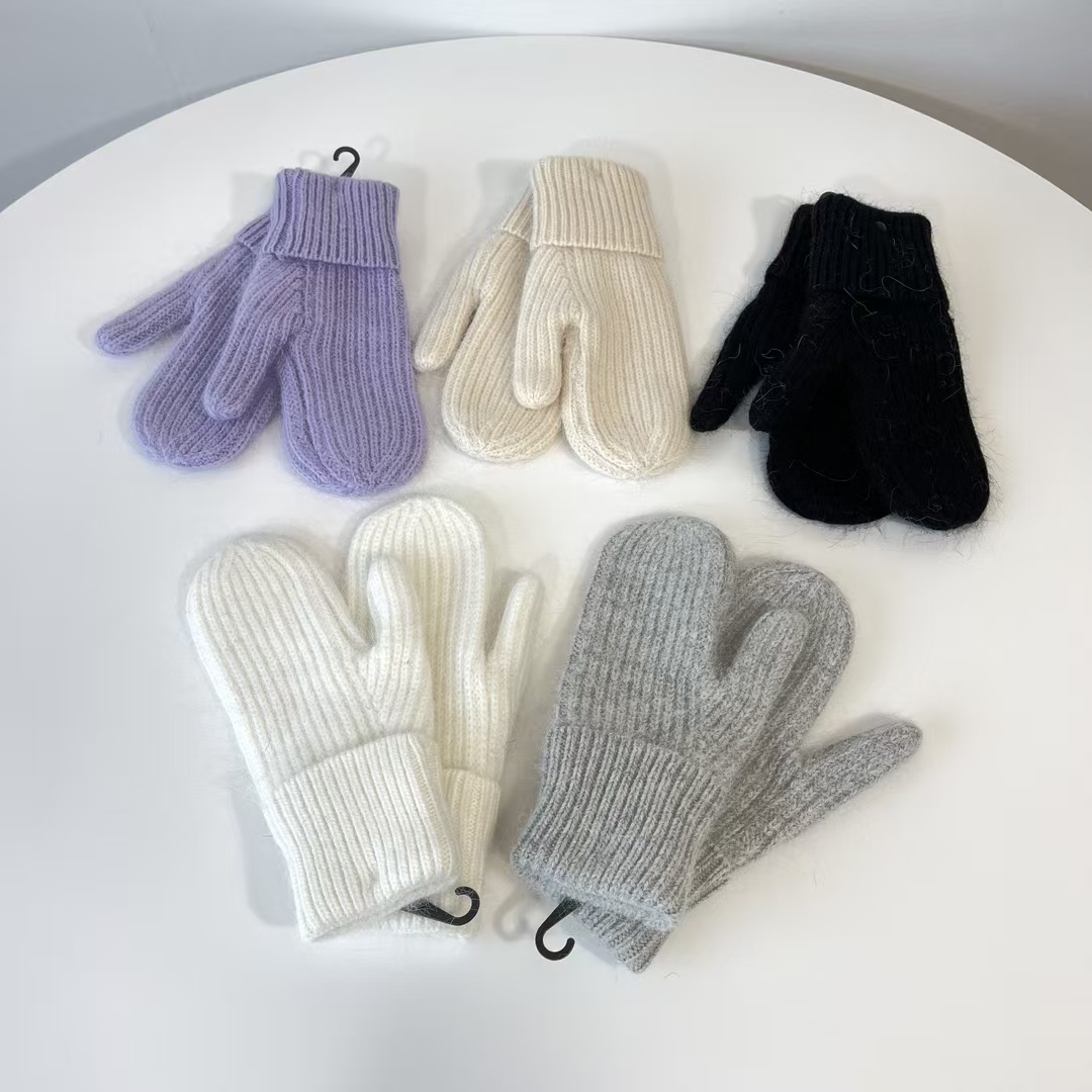 韩国东大门代购保暖毛线针织手套