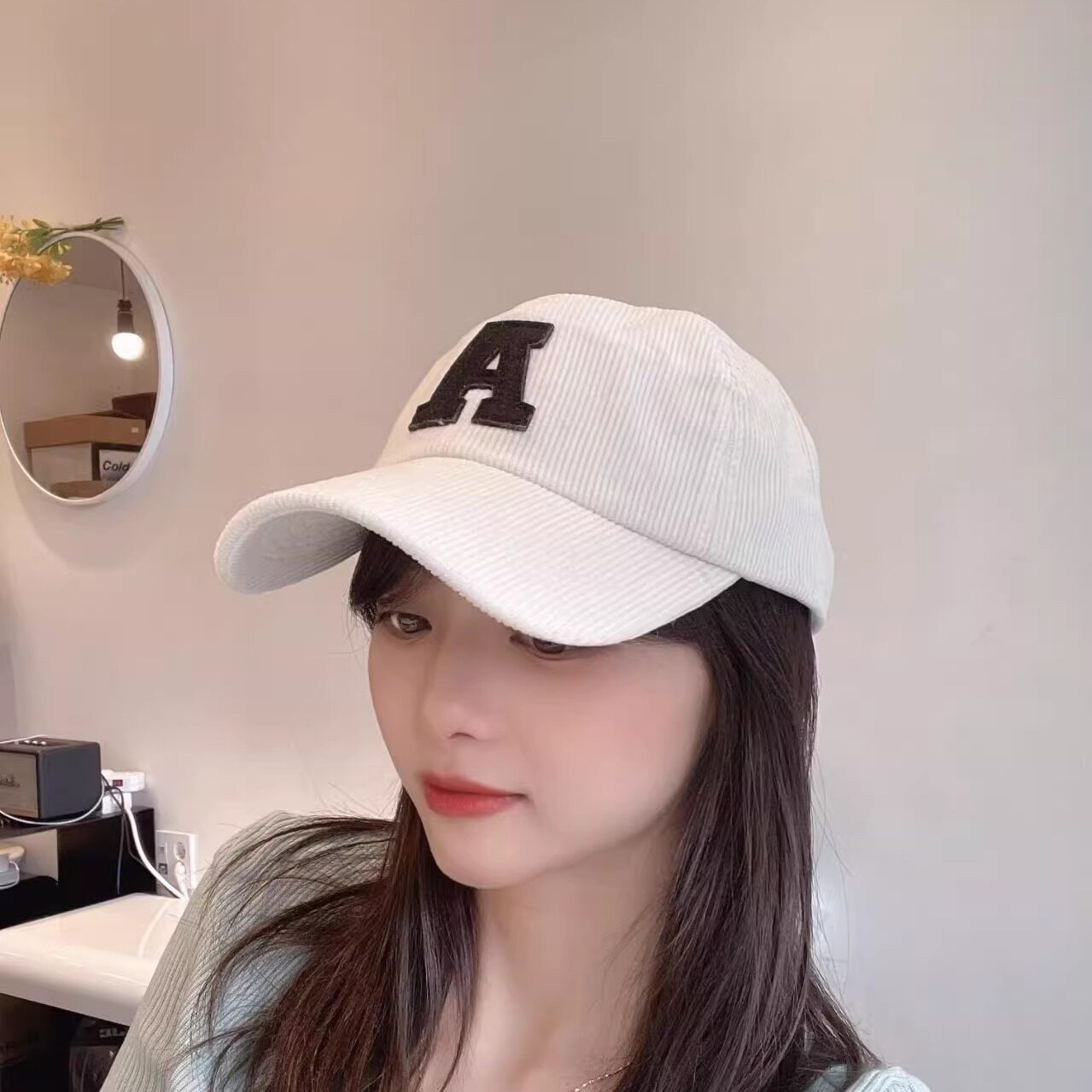 韩国正品代购字母棒球帽鸭舌帽女