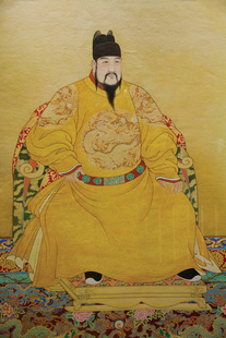 明朝皇帝像 古代皇帝画像 明朝十六帝像之明仁宗洪熙皇帝朱高炽像