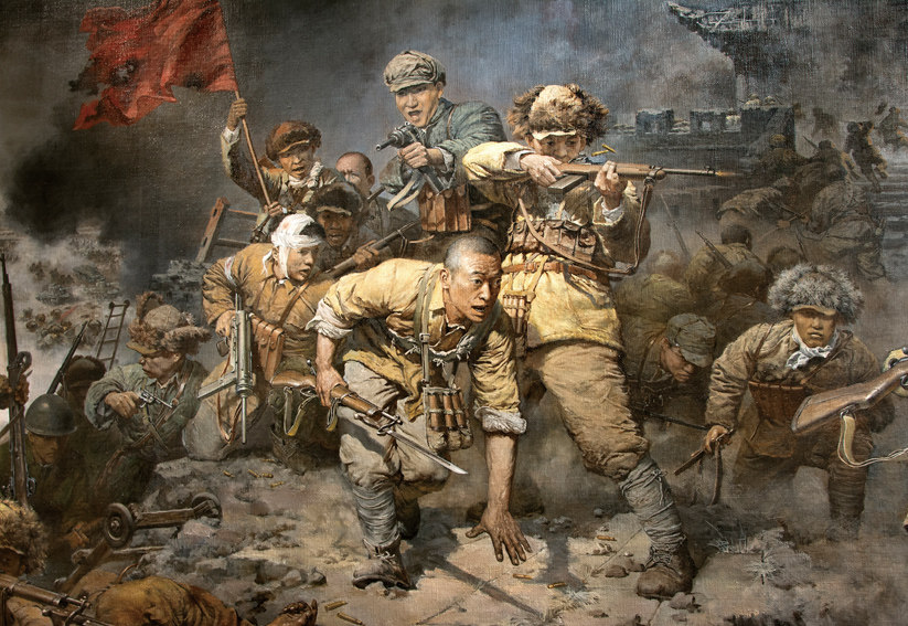 三大战役油画 辽沈战役油画 解放战争油画 革命战争年代油画