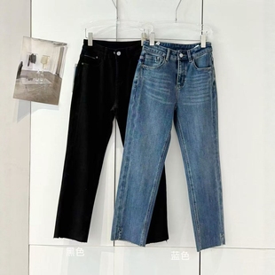 显瘦加绒烟管裤 八面弹不期而遇plus德绒本命神裤 梨形不鼓包牛仔裤