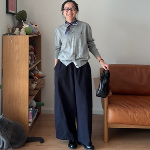 纸片人气球裤 蓝调时光 重磅升级长岛绒棉萝卜裤