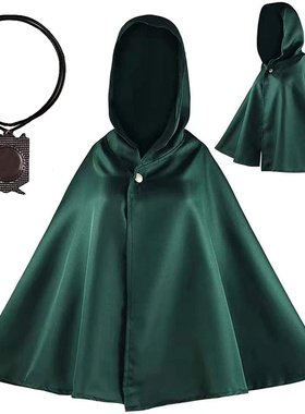 2023新款万圣节cos披风吸血鬼魔王斗篷成人连帽短外套披肩无挂坠*
