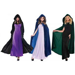 万圣节cosplay 鬼魂扮演连帽斗篷死神女巫系带长款披风舞会表演服
