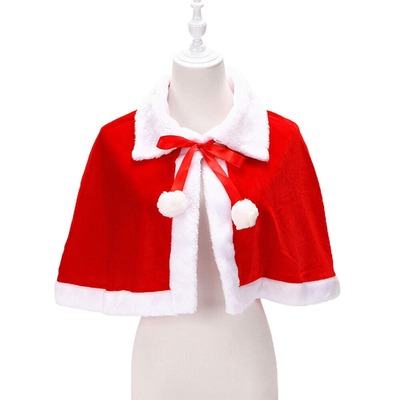 Red Christmas costume Cape Cape Winter hat  Christmas cape