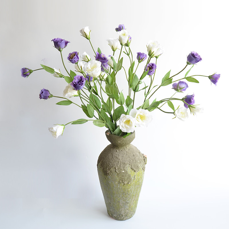 洋桔梗仿真花室内摆件欧式假花绢花客厅餐桌高品质北欧装饰花摆设