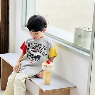 挖掘机推土机卡车短袖 2025夏儿童装 T恤 breeze 日本多美卡小汽车