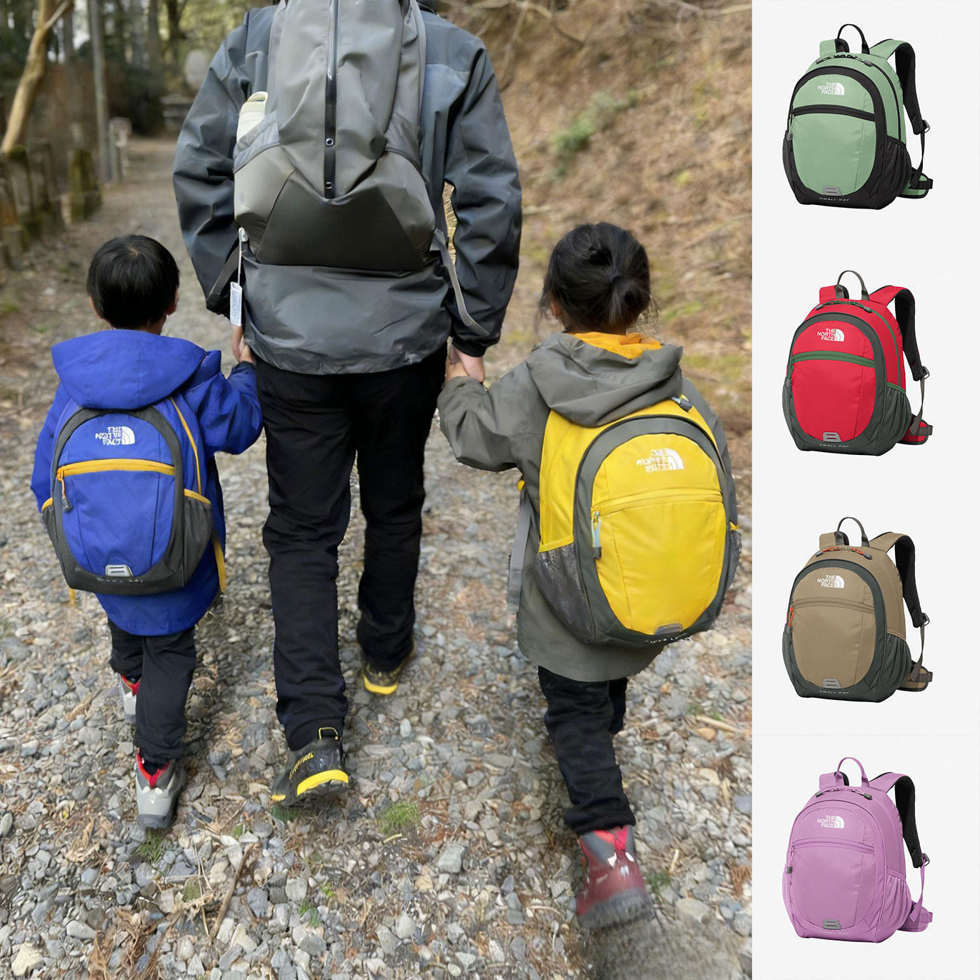 日本北面 the north face 2026儿童户外登山上学双肩背包书包15L图片