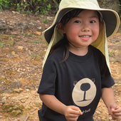 2026夏儿童小熊速干防晒90%紫外线短袖 日本美山 montbell 运动T恤