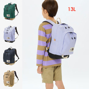 日本北面 the north face 2025春儿童户外登山上学双肩背书包13L