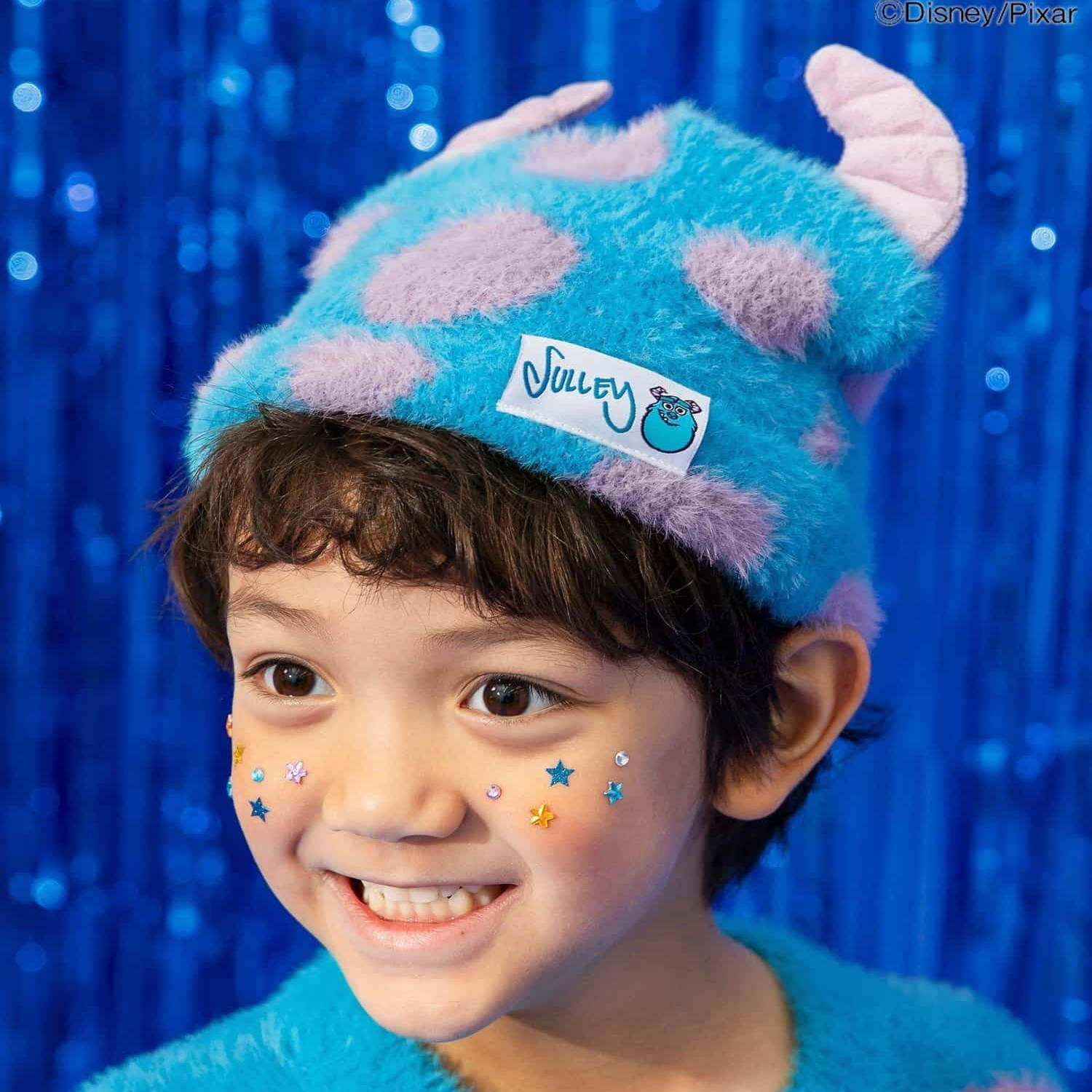 日本迪士尼怪兽电力公司 breeze 2025冬儿童羊毛抓绒保暖耳朵帽子