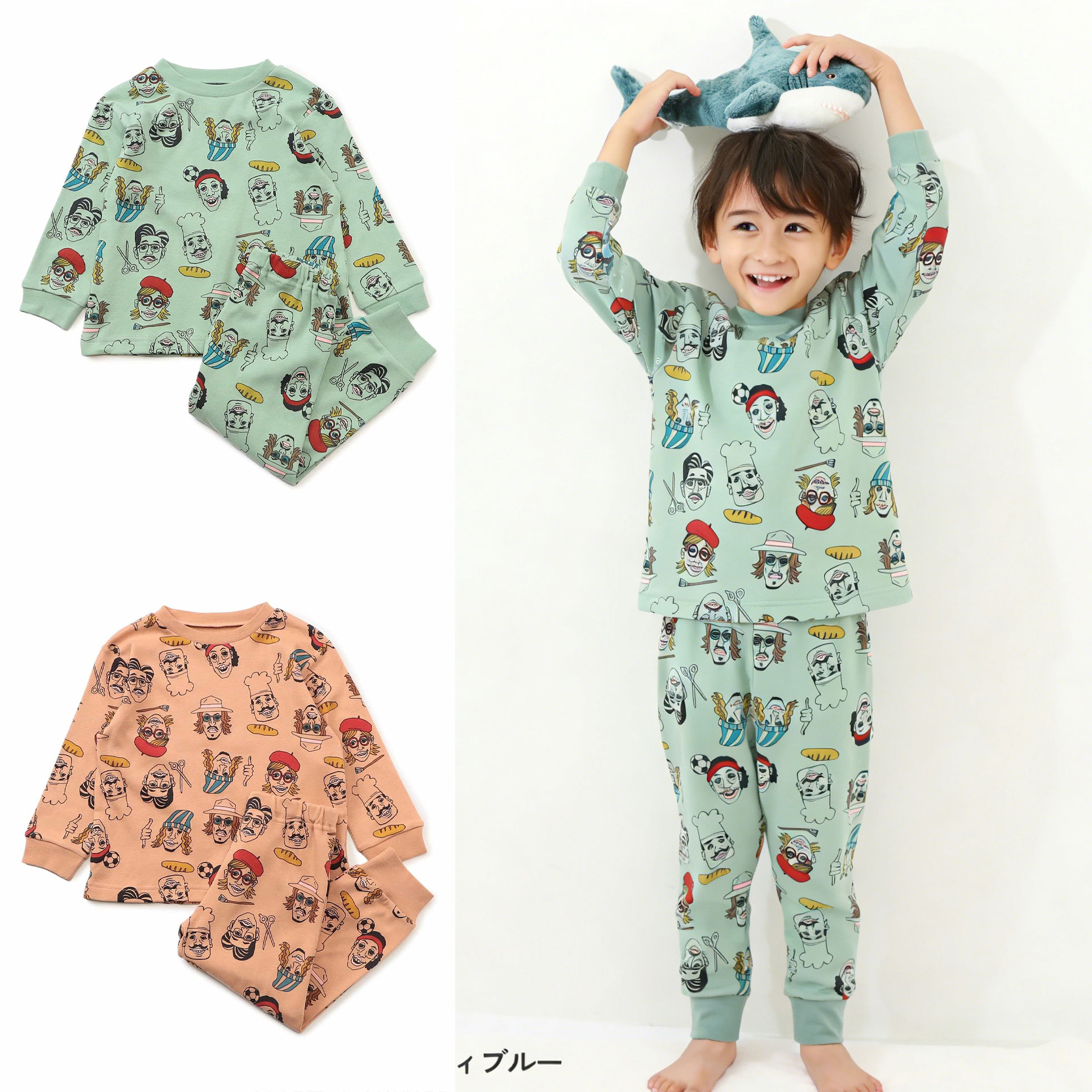 日本 Ampersand 2026春女童足球运动员理发师厨师家居服睡衣套装