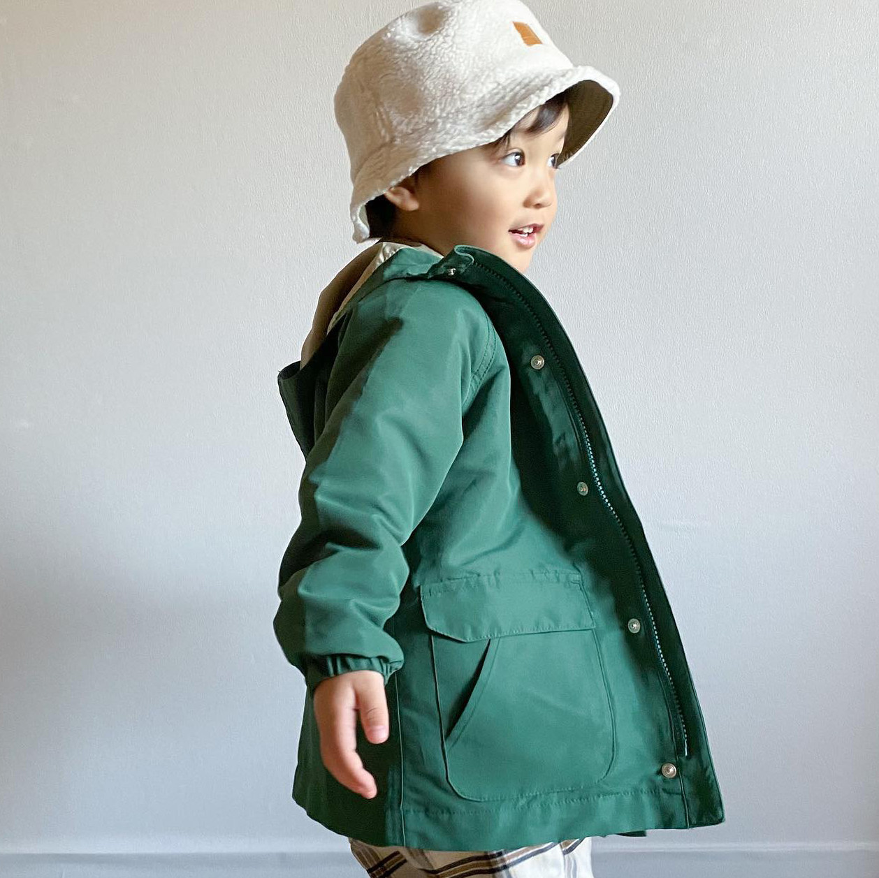 日本devirock 2024春儿童装宝宝2合1保暖夹棉马甲拉链外套冲锋衣