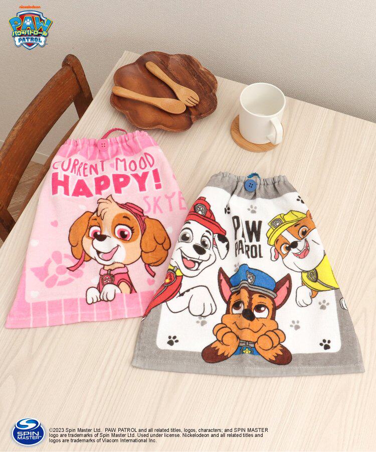 日本 汪汪队立大功 2024春新生儿男婴儿宝宝纯棉擦手巾围嘴口水巾