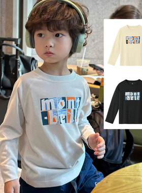 日本美山 montbell 2026春儿童50周字母防紫外线速干长袖运动T恤