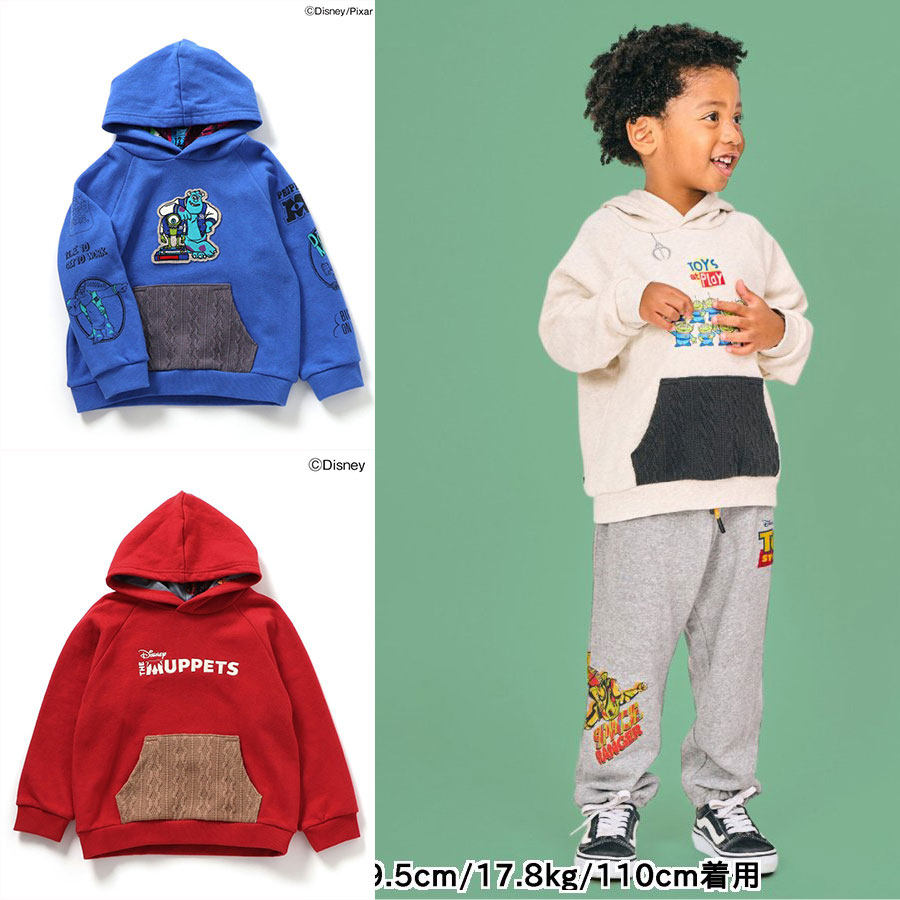 日本迪士尼 F.O.KIDS 2025春儿童怪兽电力公司毛怪大眼怪圆领卫衣