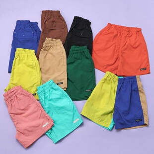运动休闲短裤 日本 拼色速干松紧腰百搭5分裤 2025夏儿童裤 BREEZE