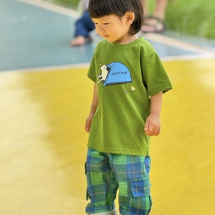 T恤 2025夏儿童卡通小狗帐篷透气轻薄圆领短袖 日本美山 montbell