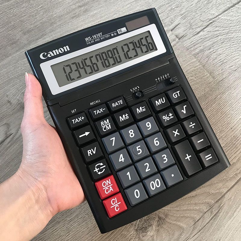 佳能16位计算器WS-1610T