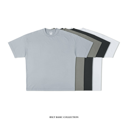 宽松短袖微锥形剪裁功能型T恤