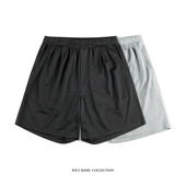 潮 IDLT ins 黑 百搭基本款 宽松沙滩短裤 网眼透气运动休闲短裤