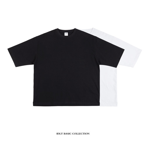 超宽松大廓形落重磅全棉短袖T恤