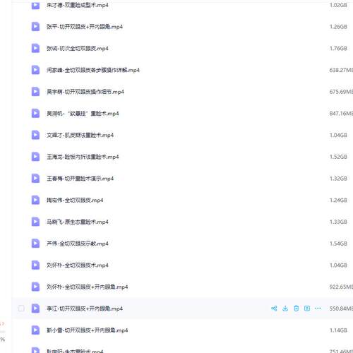 精选全切双眼皮切开重睑术网盘