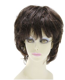 真人发棕色Capless Short 100% Human Hair Straight Hair Wig