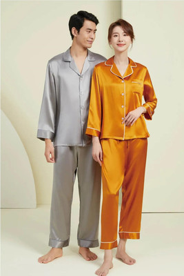 女士19姆米桑蚕丝睡衣长袖家居服