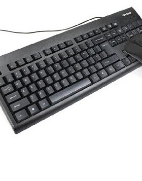 viewsonic优派CU/CC1251 电脑有线键盘鼠标经典套装 游戏办公键鼠