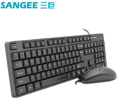 Sangee/三巨 G2键盘鼠标套装办公家用有线防水键鼠套装鼠标键有线
