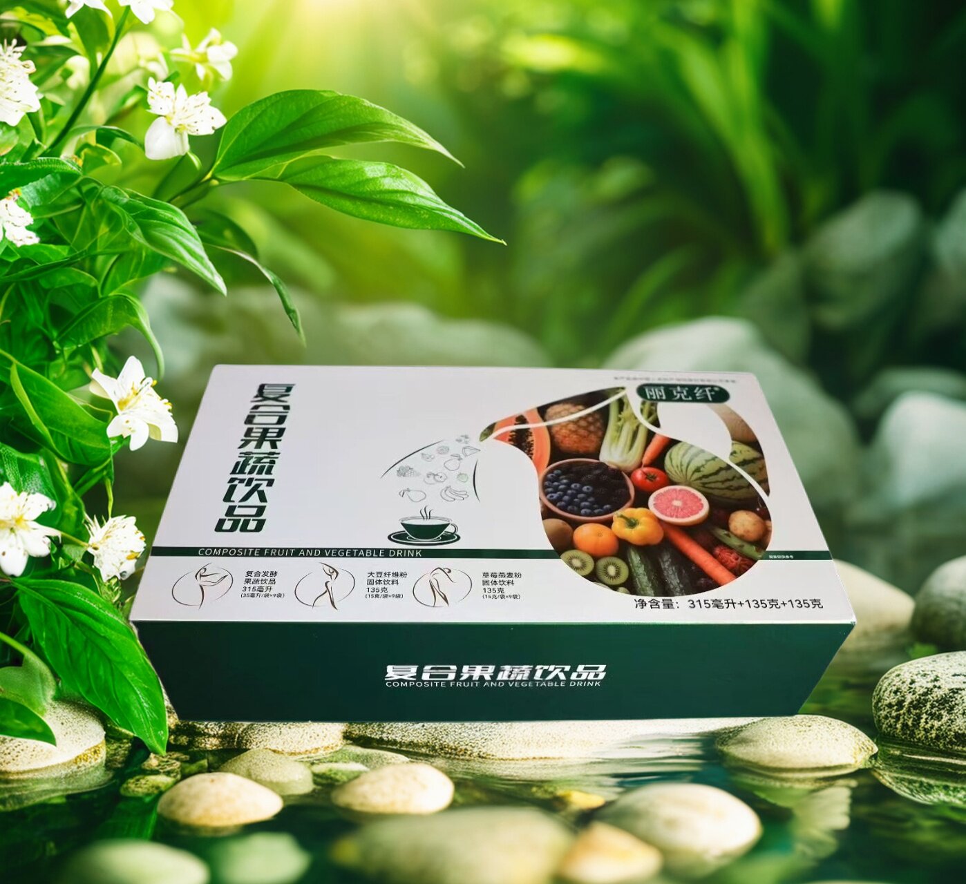 丽克纤复合果蔬饮品大豆纤维草莓燕麦复合酵素水果孝素正品包邮