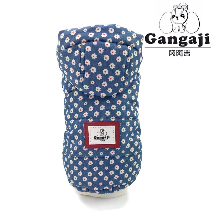 【冈阿吉gangaji】品质宠小型犬物狗狗泰迪比熊小花两色面包服马