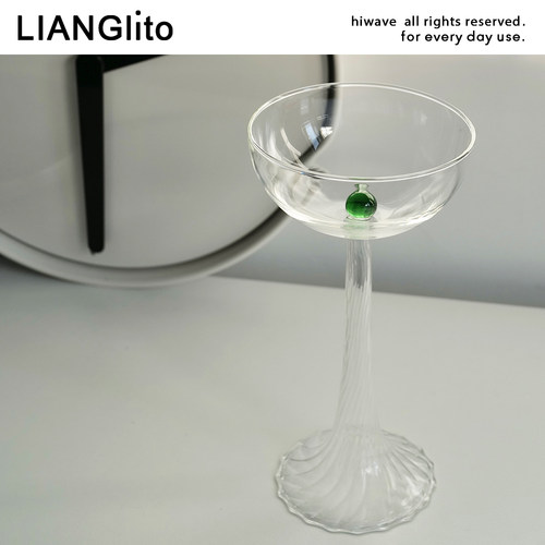 莨物北欧高硼硅玻璃高脚酒杯