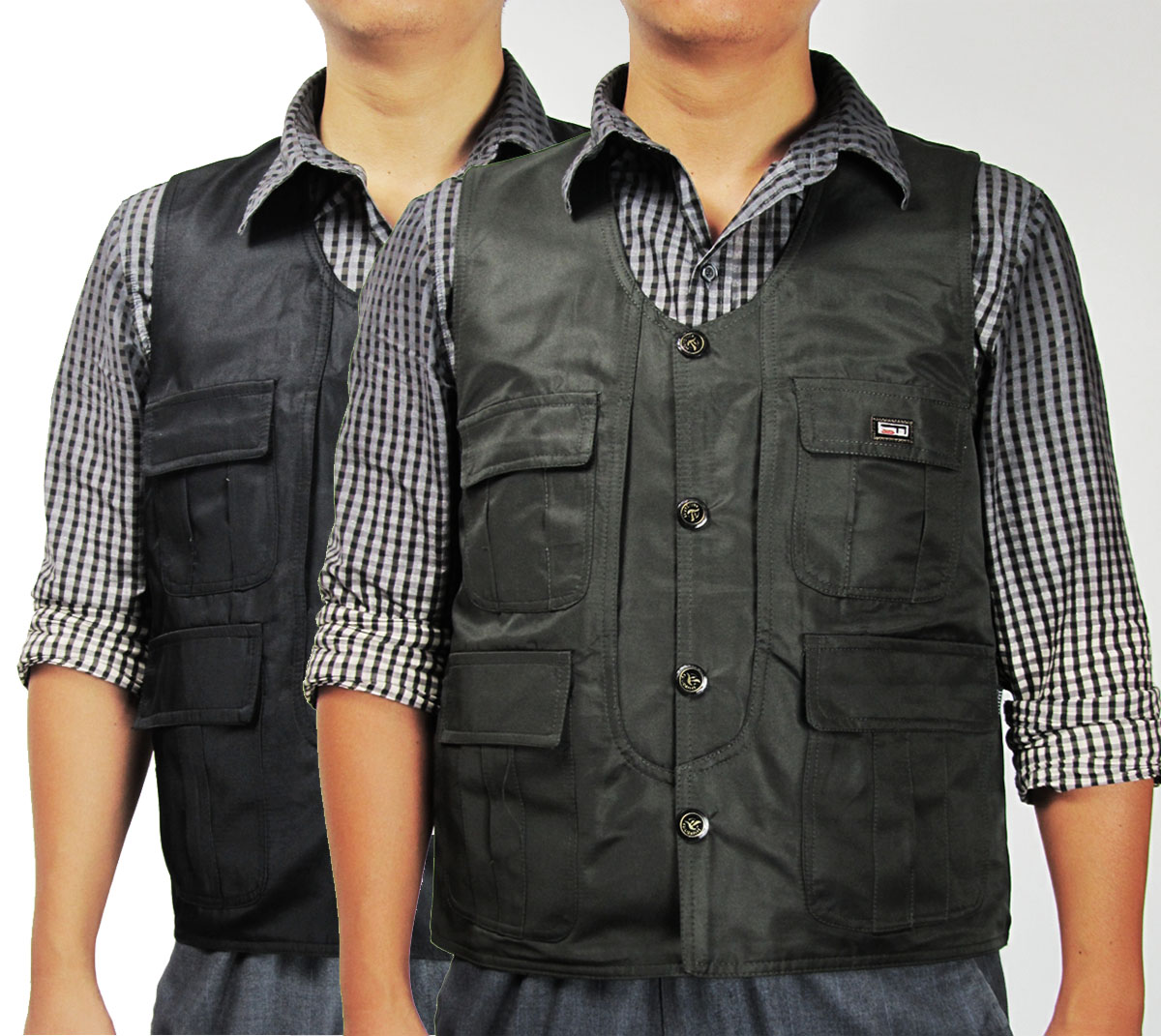 特价清仓货户外爸爸钓鱼开衫马甲男式轻薄坎肩春秋夏季多口袋马夹