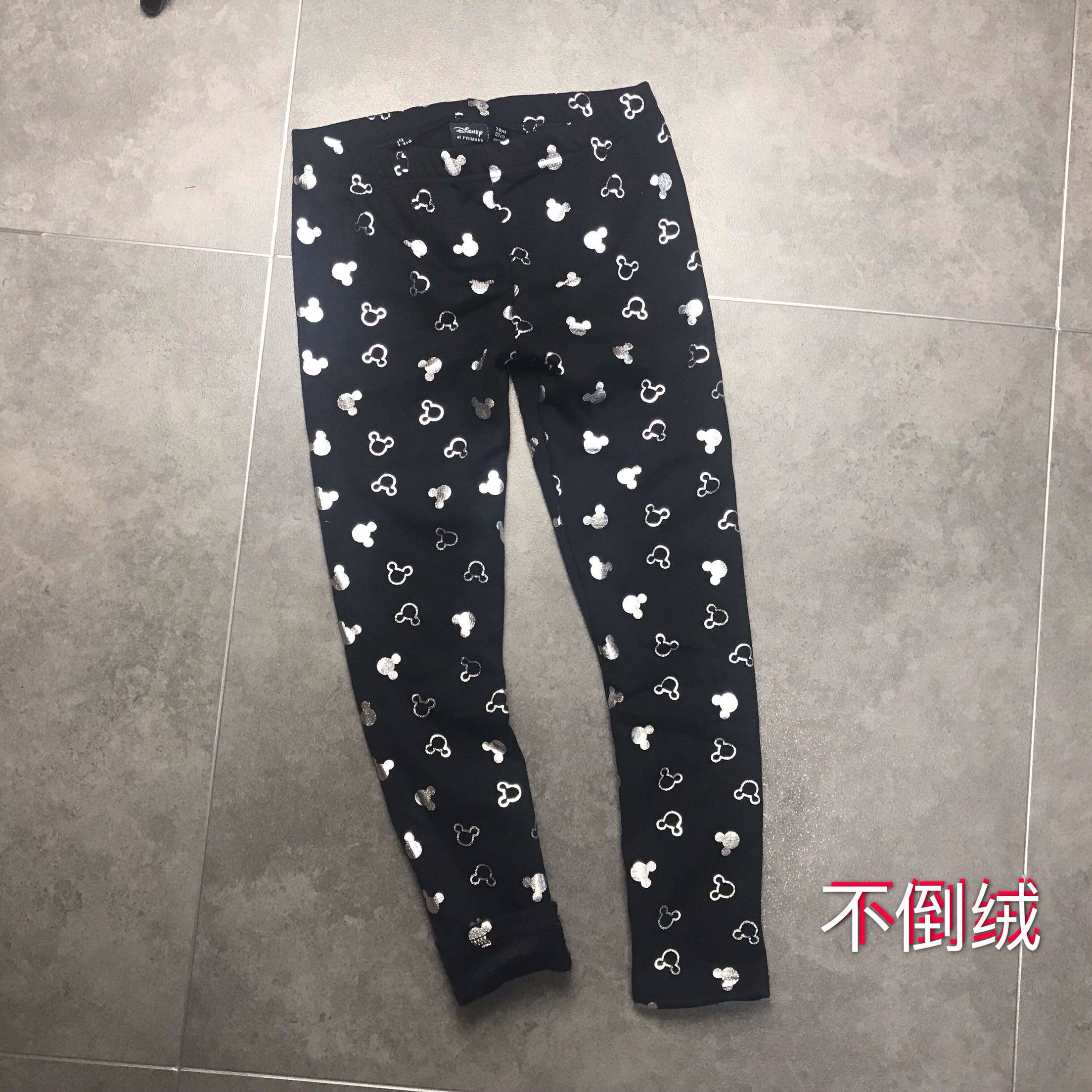 【80后妍妍】外贸出口卡通米qi不倒绒打底裤保暖裤长裤女童装秋冬