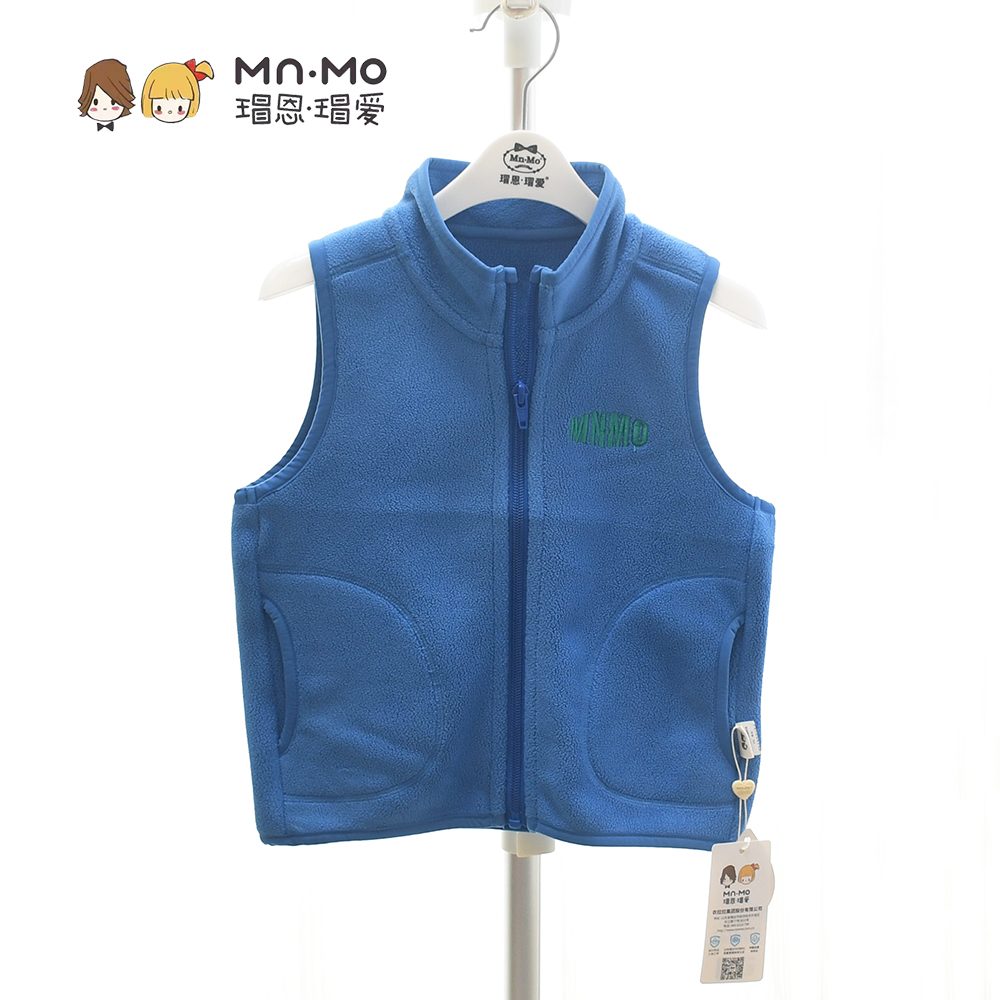 摇粒绒开衫背心瑁恩瑁爱秋冬