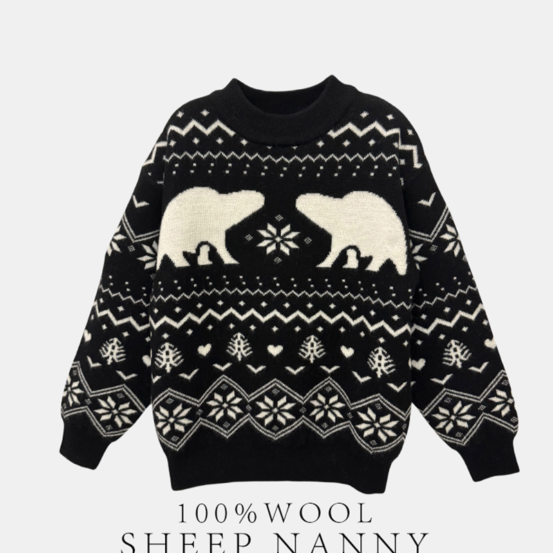 SHEEPNANNY冬季女羊毛