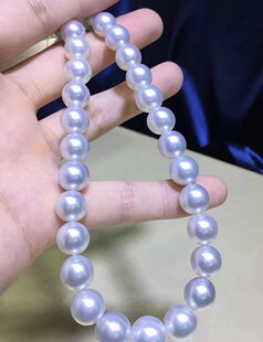 高级维纳斯冷光澳白珍珠项链正圆极强光南洋海水珠串珠链礼品女