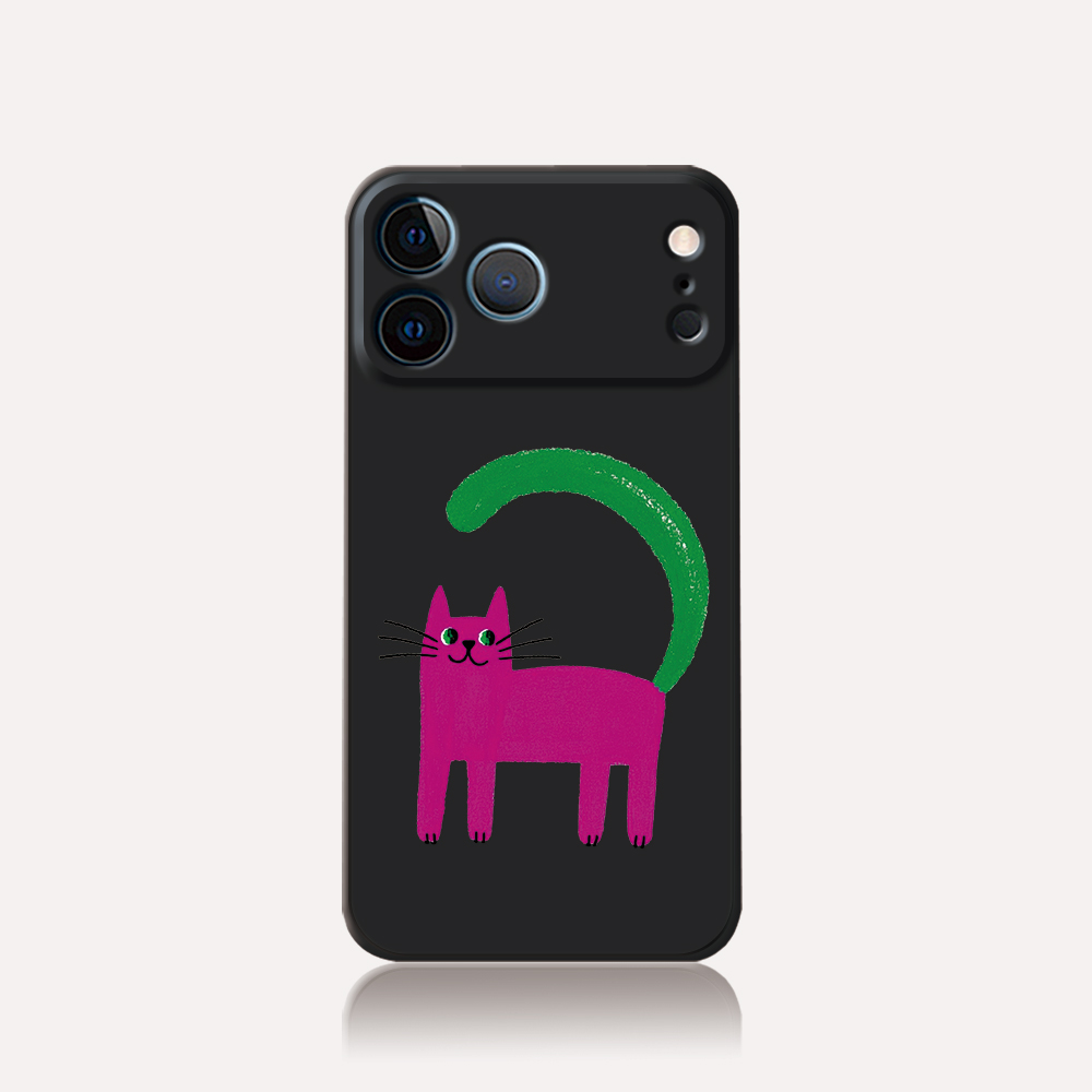 个性创意猫iPhone17air手机壳16软硅胶磨砂浮雕苹果15Promax/14Plus13/12/11小米华为Pura/vivo荣耀OPPO防摔