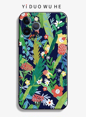 一朶午荷16Promax/17苹果11手机壳iPhone12软硅胶plusX文艺xr日系X全包13Pro少/15/14