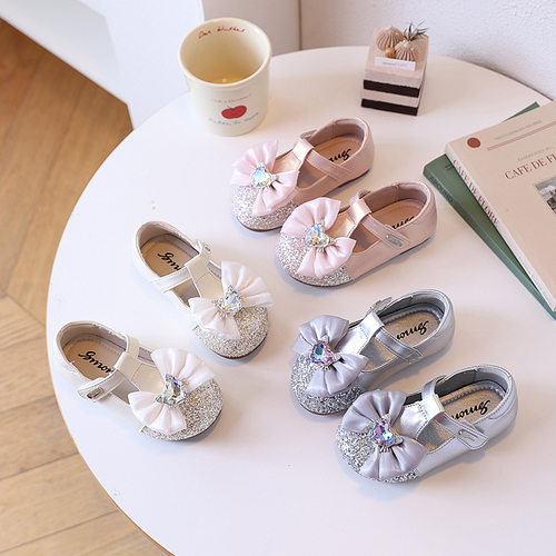 女宝礼服鞋秋鞋子女童公主小皮鞋