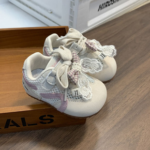 2026年巨好看童鞋一岁女宝鞋子春款透气网鞋公主婴幼儿休闲德训鞋