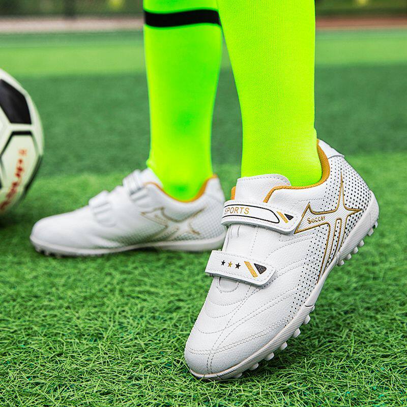 2026新款儿童足球鞋男童魔术贴草地专业学生运动训练鞋球鞋27码起