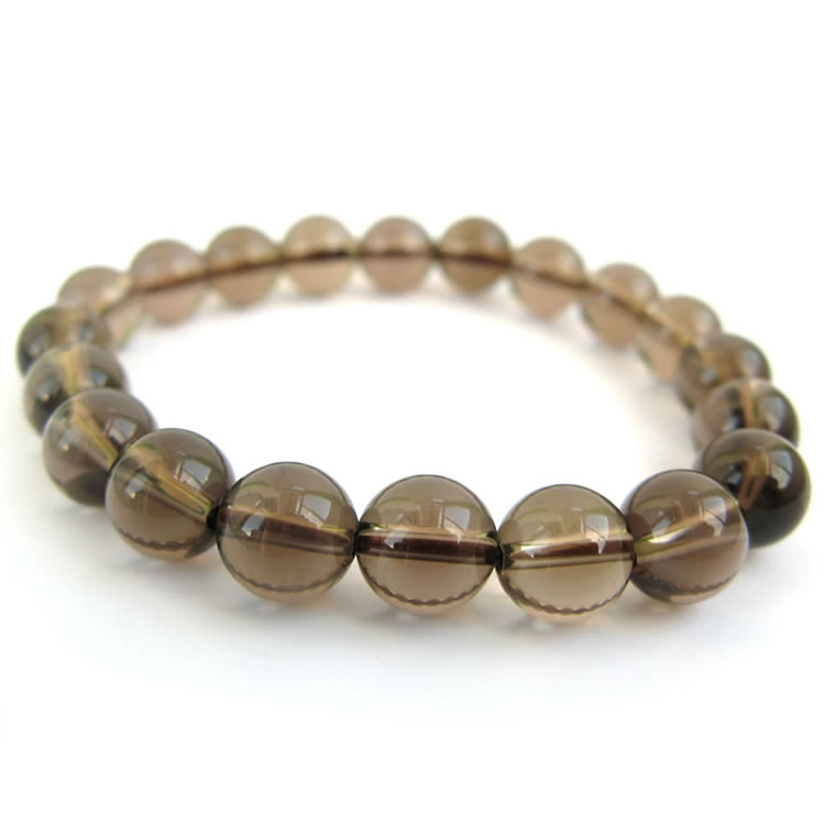 手串圆润通透天然茶水晶