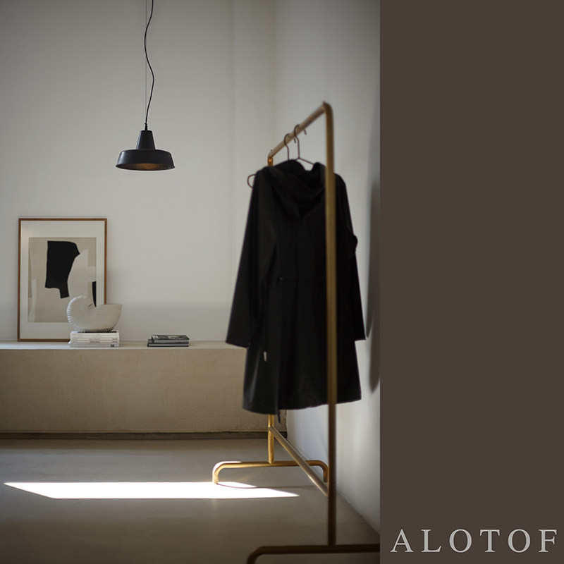 alotof 黑色复古铁罩 进口服装店经典吊灯